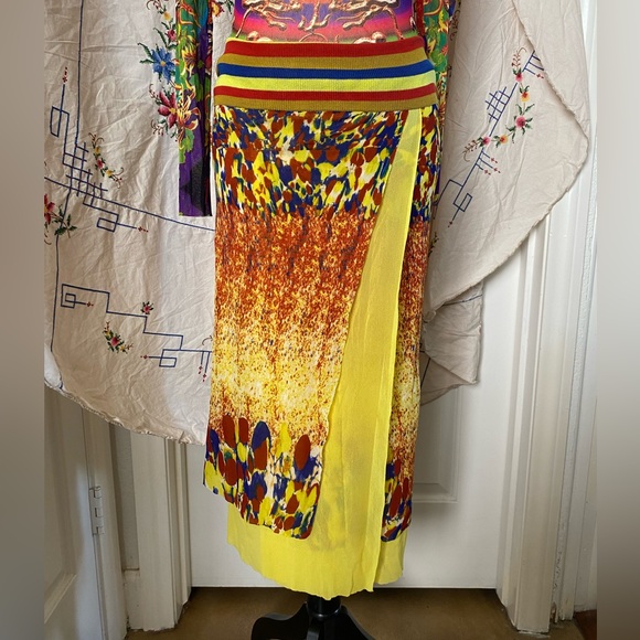 90s/Y2K JEAN PAUL GAULTIER MAILLE FUZZI TUBE DRESS MIDI SKIRT - Picture 4 of 11